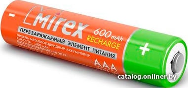 Аккумуляторы Mirex AAA 600mAh 2 шт HR03-06-E2