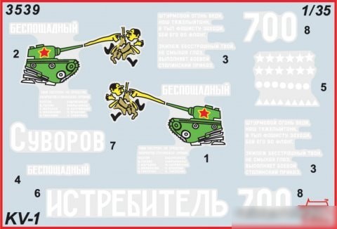 Сборная модель Звезда Советский танк КВ-1