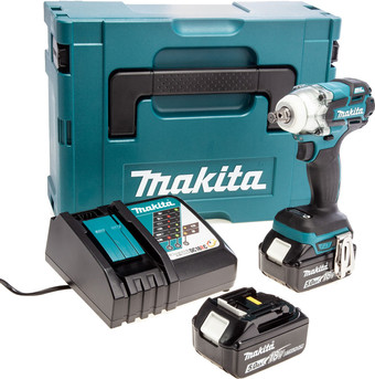 Гайковерт Makita DTW285RTJ (с 2-мя АКБ 5 Ач, кейс)