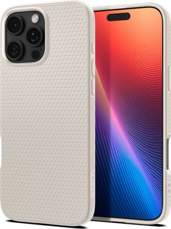 Чехол для телефона Spigen Liquid Air для iPhone 16 Pro Natural Titanium