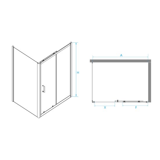 Душевой уголок RGW PA-74B 410874141-14 140x110 (черный/прозрачное стекло)