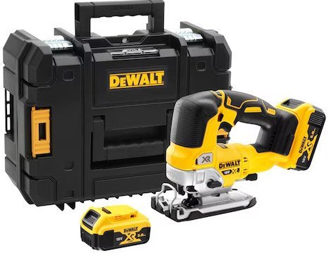 Электролобзик DeWalt DCS334P2 (с 2-мя АКБ, кейс)