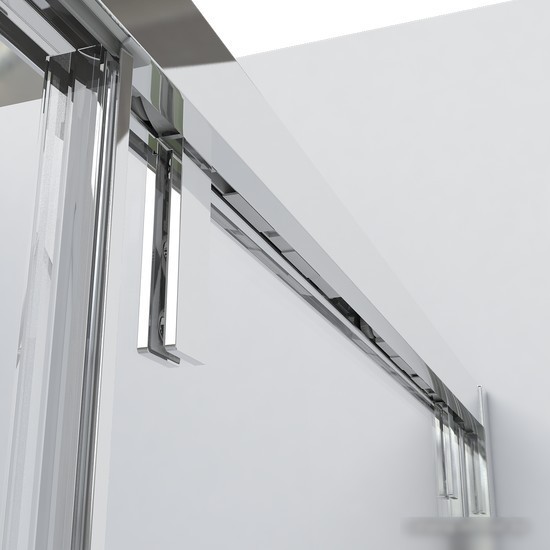 Душевой уголок Vincea Lugano VSR-1L8014CLB-1 (черный/прозрачное)