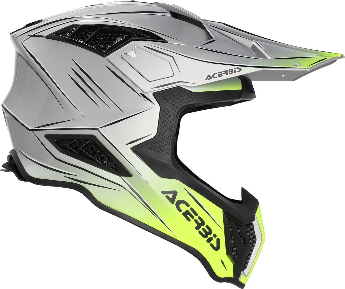 Мотошлем Acerbis Airstrike-X 0026905.290.068 (XL, серый/желтый)