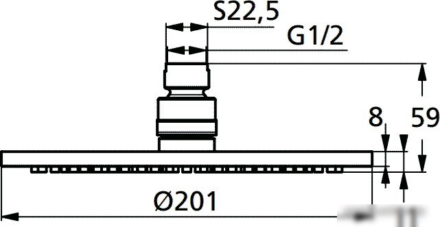 Верхний душ Ideal Standard Idealrain M1 (B 9442 AA)