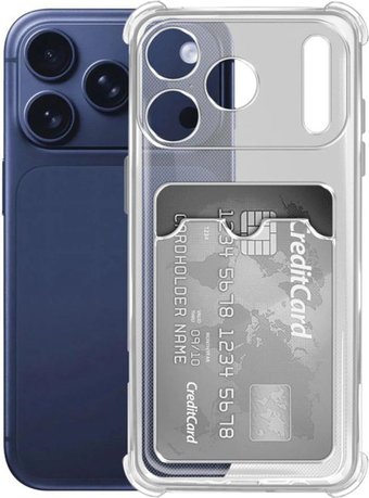 Чехол для телефона BoraSCO Apple iPhone 17 Pro 75812 (прозрачный)