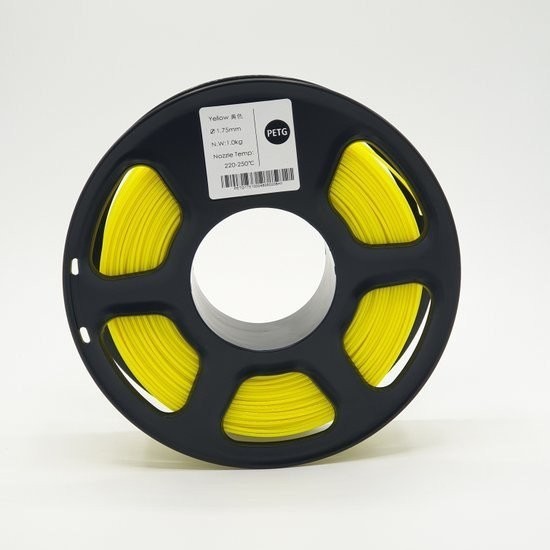 Пластик Mitek PETG (1.75мм, 1кг, желтый прозрачный)