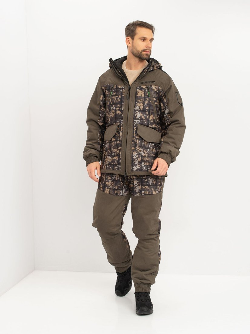 Костюм Huntsman Горка Люкс -15°C Хаки/005 Исландия/Alova (р.44-46/182-188)