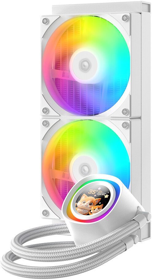 Система жидкостного охлаждения для процессора ID-Cooling FX240 LCD White