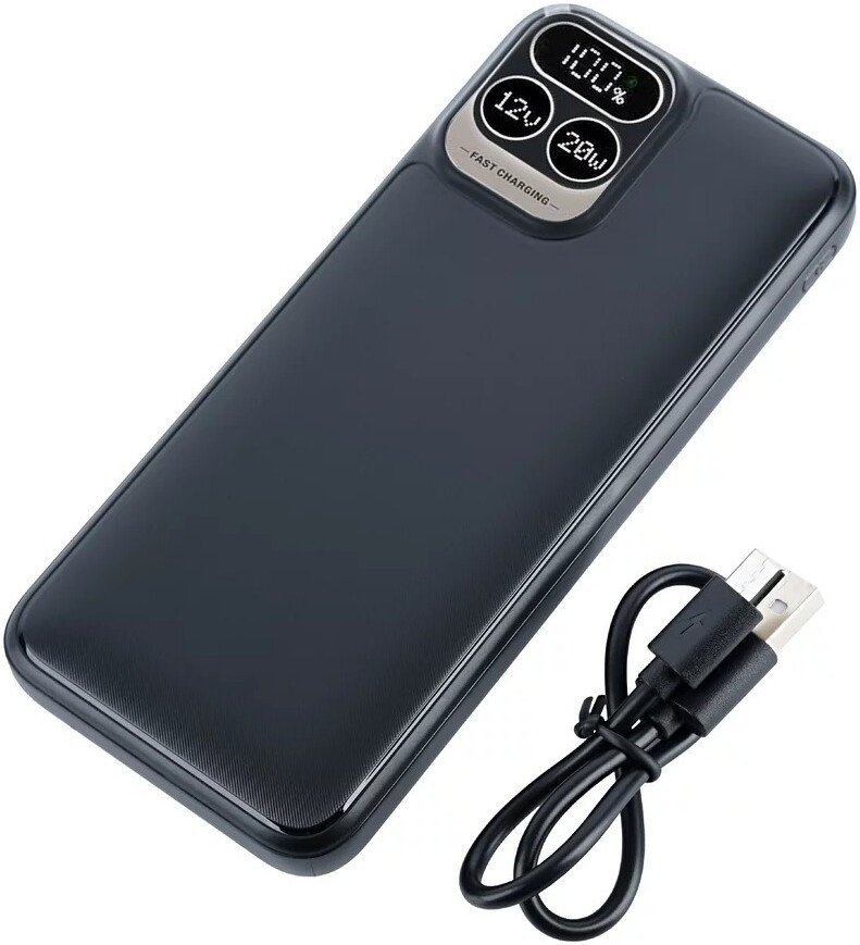 Внешний аккумулятор Perfeo Atomic Age 20000mAh (черный)