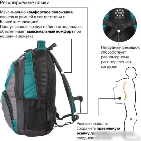 Рюкзак BRAUBERG Арктика 224735