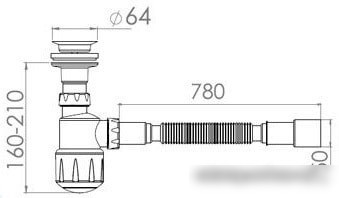 Сифон AV Engineering AVE129750
