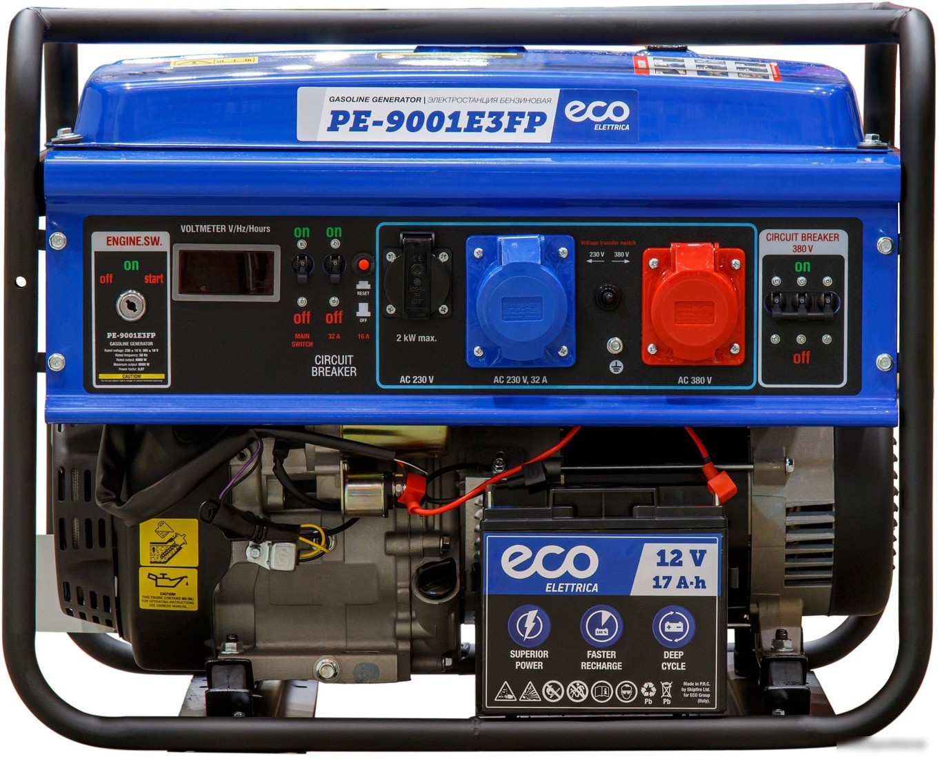 Бензиновый генератор ECO PE-9001E3FP