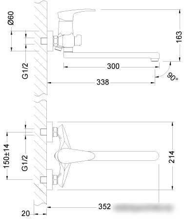 Смеситель Lemark Linara LM0451C