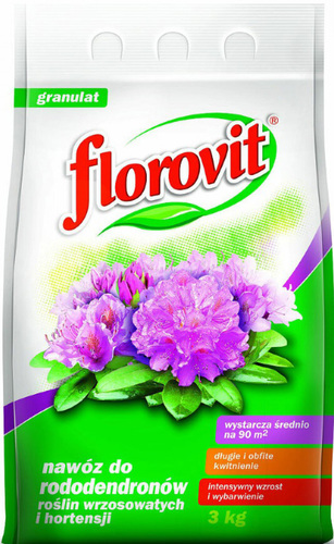 Удобрение Florovit Для рододендронов, вересковых, гортензий граннулированное (3 кг)