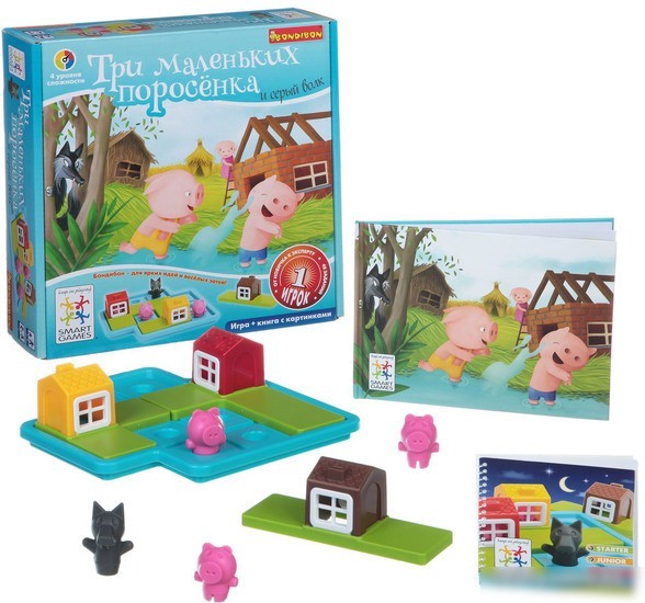 Настольная игра Bondibon Три маленьких поросенка [ВВ1355]