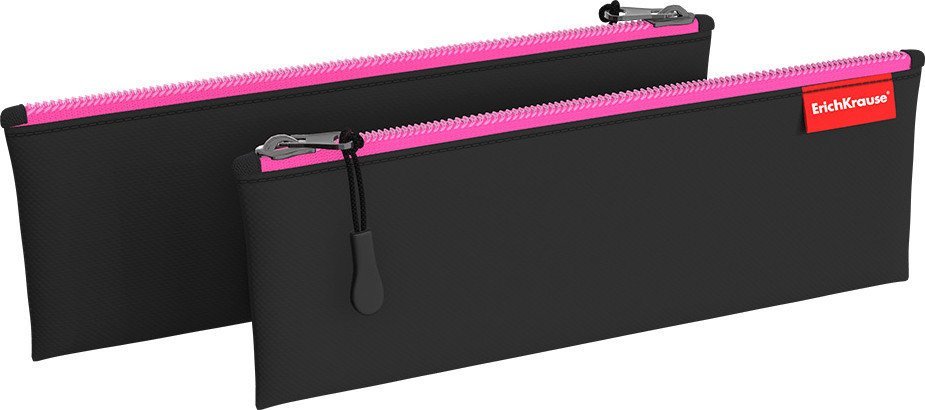 Пенал Erich Krause Black&Pink 49042 (черный)