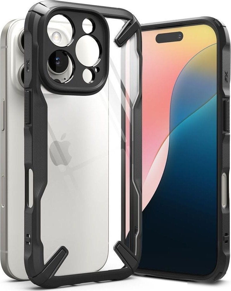 Чехол для телефона Ringke Fusion X для iPhone 16 Pro Max (Black)