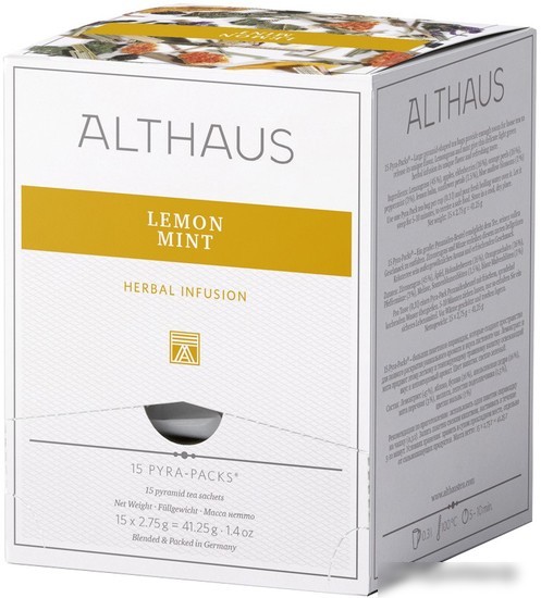 Травяной чай Althaus Lemon Mint 15 шт Травяной чай Althaus Lemon Mint 15 шт