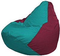 Кресло-мешок Flagman Груша Мини L Г0.1-314 (бирюзовый/бордовый)