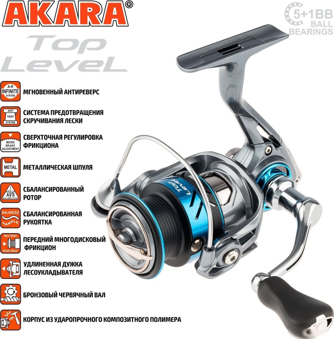 Рыболовная катушка Akara Top Level 1000 5+1bb