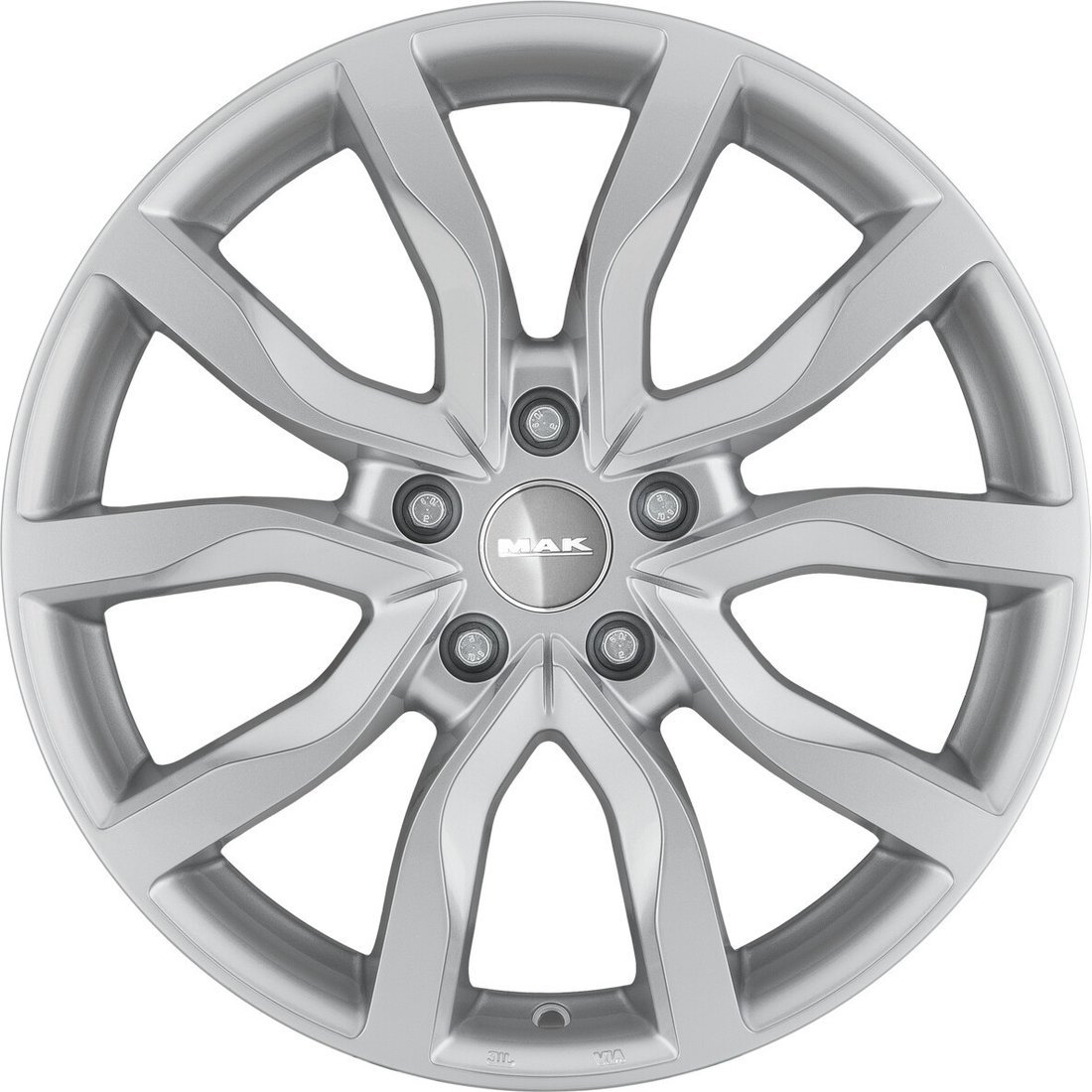 Литые диски MAK Highlands 18x8" 5x114.3мм DIA 76мм ET 40мм Silver