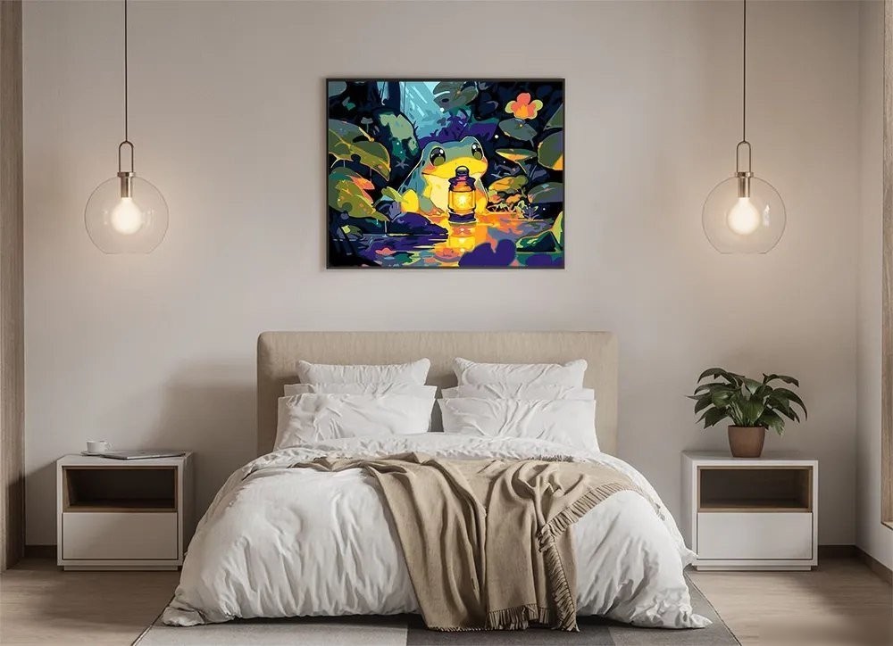 Картина по номерам PaintLine Лягушка в пруду PL-00262
