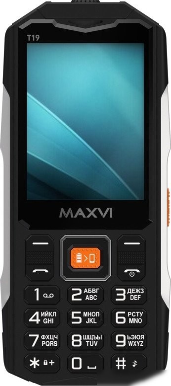 Кнопочный телефон Maxvi T19 (черный)