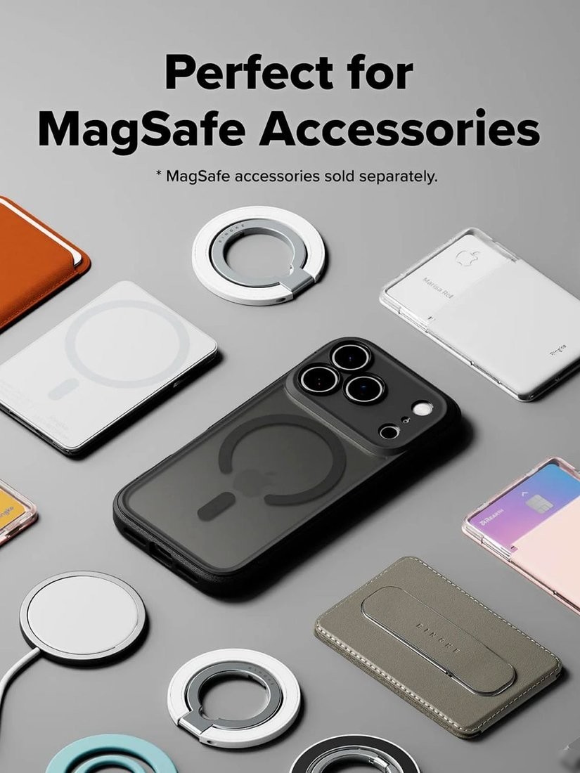 Чехол для телефона Ringke Fusion Bold Magnetic для iPhone 17 Pro Matte Smoke