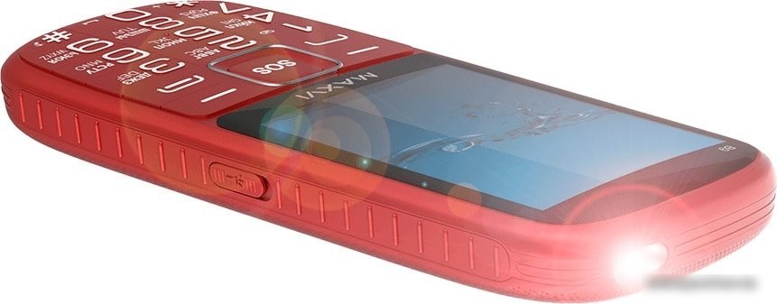Кнопочный телефон Maxvi B9 (красный)