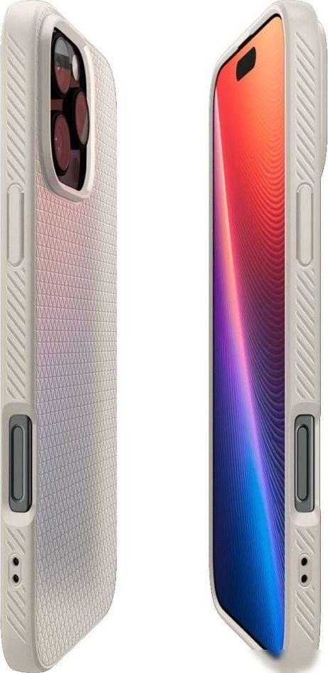 Чехол для телефона Spigen Liquid Air для iPhone 16 Pro Natural Titanium