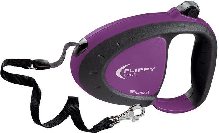 Поводок-рулетка Ferplast Flippy Tech Tape M 75022019 (фиолетовый)