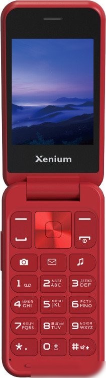 Кнопочный телефон Xenium X680 (красный)