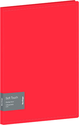 Папка для бумаг Berlingo Soft Touch DB4_20982 (красный)