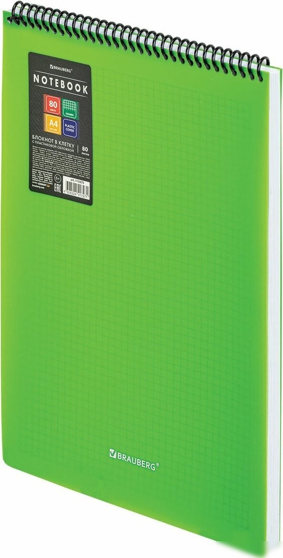 BRAUBERG Metropolis 115575 (80л, зеленый)