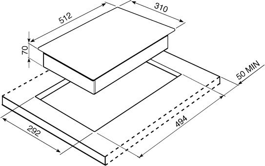 Варочная панель Smeg PGF30B