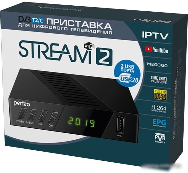 Приемник цифрового ТВ Perfeo Stream 2