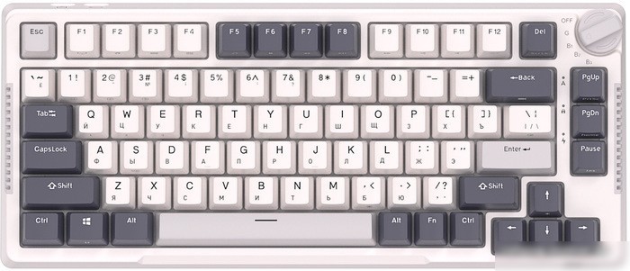 Клавиатура Royal Kludge RK-H81 RGB (белый, RK Cyan)