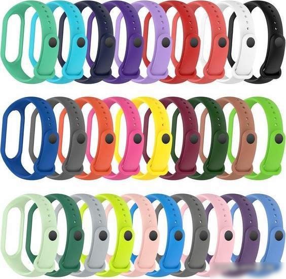 Ремешок Rumi силиконовый для Xiaomi Smart Band 7 (желтый)