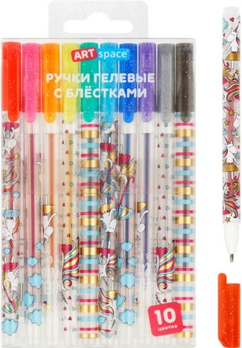 Набор гелевых ручек ArtSpace Shiny Unicorn GP10_97238 (10 цв)