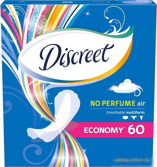 Прокладки ежедневные Discreet Air Multiform Trio (60 шт)