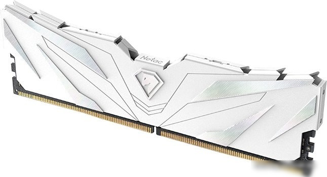 Оперативная память Netac Shadow II White 8ГБ DDR4 3200МГц NTSWD4P32SP-08W