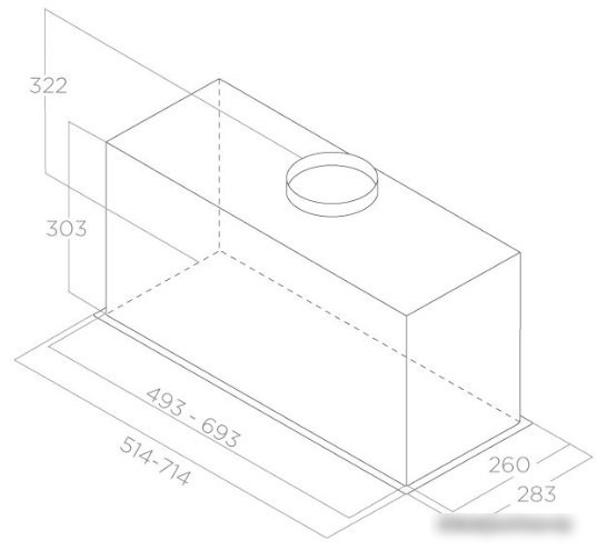 Кухонная вытяжка Elica Lane BL MAT/A/52 PRF0165830