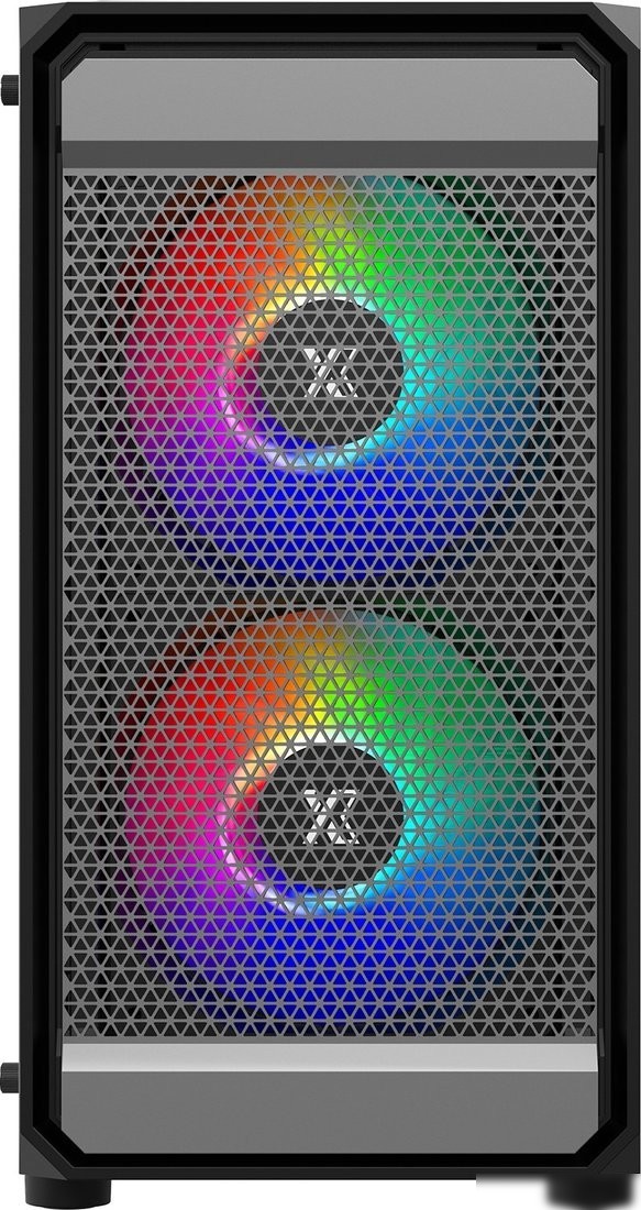 Корпус XASTRA A303M 3FRGB (черный)