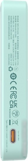 Внешний аккумулятор Baseus MagPro Magnetic Bracket Wireless Fast-Charging Power Bank 20W 5000mAh (мятный)