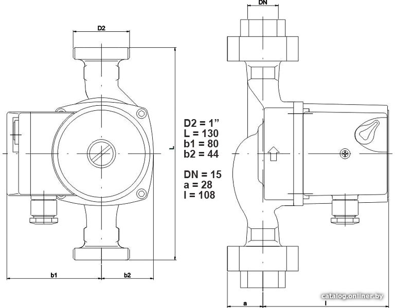 Циркуляционный насос IMP Pumps GHN 15/40-130