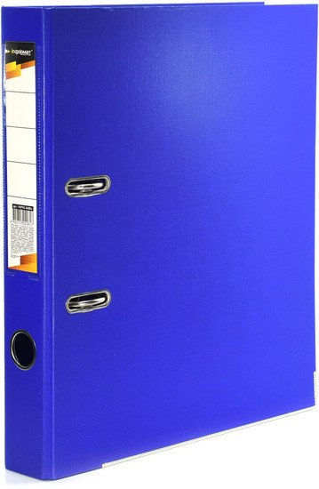 Папка-регистратор inФормат P2PVC-55/Blu (синий)