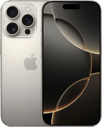 Телефон Apple iPhone 16 Pro Dual eSim 128GB (природный титан)