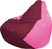 Кресло-мешок Flagman Груша Медиум XL Г1.1-306 (бордовый/розовый)