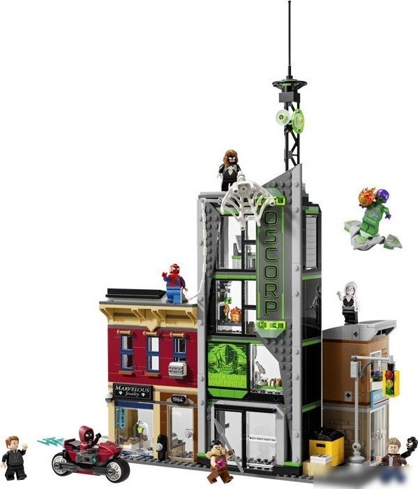 Конструктор LEGO Marvel 76324 Человек-паук против Озкорп